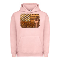 Pigment Salmon American melanin flag Urban Hoodie - texasbilliewilder