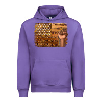 Tulip American melanin flag Urban Hoodie - texasbilliewilder