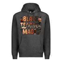 Charcoal Heather black teacher magic Premium Hoodie - Zillion Design Studio