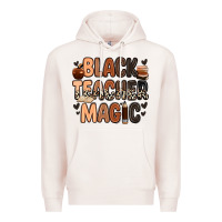 Pale Pink black teacher magic Premium Hoodie - Zillion Design Studio