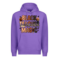 Purple black teacher magic Premium Hoodie - Zillion Design Studio