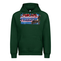 Forest Green long live freedom Urban Hoodie - Zillion Design Studio