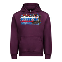 Mauve Wine long live freedom Urban Hoodie - Zillion Design Studio