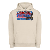 Pigment French Oak long live freedom Urban Hoodie - Zillion Design Studio