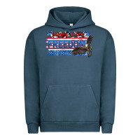 Pigment Midnight Navy long live freedom Urban Hoodie - Zillion Design Studio