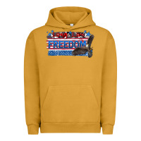 Pigment Peanut Butter long live freedom Urban Hoodie - Zillion Design Studio