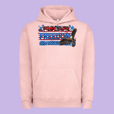Long Live Freedom Urban Hoodie Designed By Zillion Design Studio