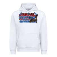 White long live freedom Urban Hoodie - Zillion Design Studio