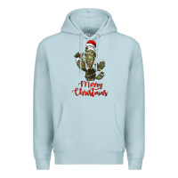 Blue Mist merry christmas cactus Premium Hoodie - RanaPortraitStore