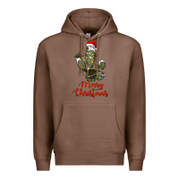 Chestnut merry christmas cactus Premium Hoodie - RanaPortraitStore