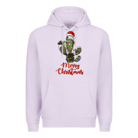 Lilac merry christmas cactus Premium Hoodie - RanaPortraitStore