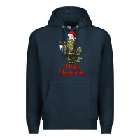 Navy merry christmas cactus Premium Hoodie - RanaPortraitStore