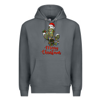 Rock merry christmas cactus Premium Hoodie - RanaPortraitStore