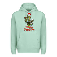 Seafoam merry christmas cactus Premium Hoodie - RanaPortraitStore