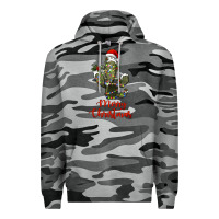 Slate Camo merry christmas cactus Premium Hoodie - RanaPortraitStore