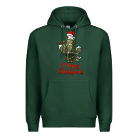 Sports Green merry christmas cactus Premium Hoodie - RanaPortraitStore