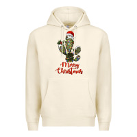Tofu merry christmas cactus Premium Hoodie - RanaPortraitStore