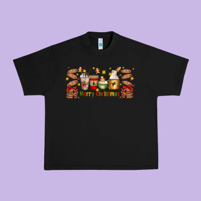 Christmas Coffee Cups Urban Heavy Tee Designed By Artiststas