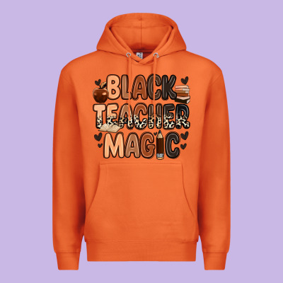 Black Teacher Magic Premium Hoodie Designed By Zillion Design Studio