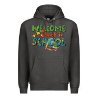 Charcoal Heather welcome back to school Premium Hoodie - texasbilliewilder