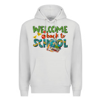 Dove Grey welcome back to school Premium Hoodie - texasbilliewilder