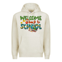 Oatmeal Heather welcome back to school Premium Hoodie - texasbilliewilder