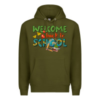 Army Green welcome back to school Premium Hoodie - texasbilliewilder
