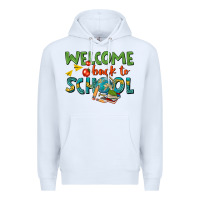 White welcome back to school Premium Hoodie - texasbilliewilder