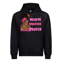 Black afro woman bun and religion faith prayer Urban Hoodie - texasbilliewilder
