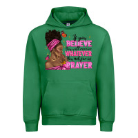Emerald afro woman bun and religion faith prayer Urban Hoodie - texasbilliewilder