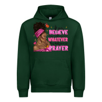Forest Green afro woman bun and religion faith prayer Urban Hoodie - texasbilliewilder