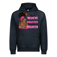 Navy afro woman bun and religion faith prayer Urban Hoodie - texasbilliewilder
