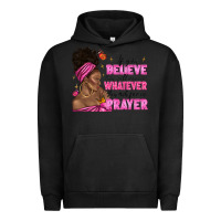 Pigment Black afro woman bun and religion faith prayer Urban Hoodie - texasbilliewilder