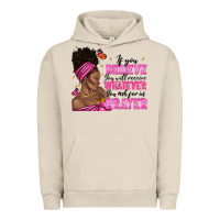 Pigment French Oak afro woman bun and religion faith prayer Urban Hoodie - texasbilliewilder