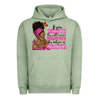 Pigment Oil Green afro woman bun and religion faith prayer Urban Hoodie - texasbilliewilder