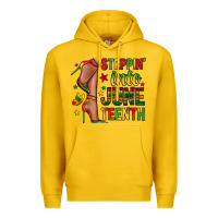 Lemon steppin into juneteenth Premium Hoodie - Zillion Design Studio