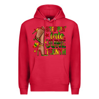 Cardinal steppin into juneteenth Premium Hoodie - Zillion Design Studio
