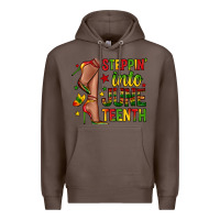 Coffee steppin into juneteenth Premium Hoodie - Zillion Design Studio