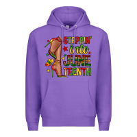 Purple steppin into juneteenth Premium Hoodie - Zillion Design Studio