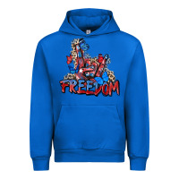 Cobalt freedom rock hand Urban Hoodie - Zillion Design Studio