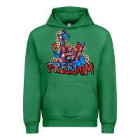 Emerald freedom rock hand Urban Hoodie - Zillion Design Studio