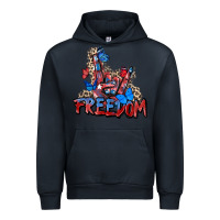 Navy freedom rock hand Urban Hoodie - Zillion Design Studio