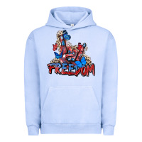 Pigment Grape Ice freedom rock hand Urban Hoodie - Zillion Design Studio