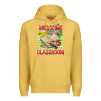 Antique Gold welcome to our classroom Premium Hoodie - texasbilliewilder