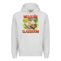 Dove Grey welcome to our classroom Premium Hoodie - texasbilliewilder