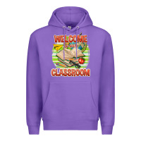 Purple welcome to our classroom Premium Hoodie - texasbilliewilder