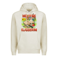 Oatmeal Heather welcome to our classroom Premium Hoodie - texasbilliewilder
