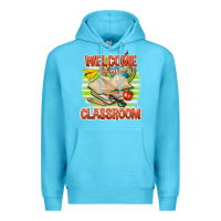 Ocean Blue welcome to our classroom Premium Hoodie - texasbilliewilder