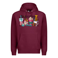 Burgundy music teacher Premium Hoodie - AdoDesignShop