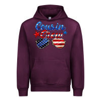 Mauve Wine cousin crew Urban Hoodie - Zillion Design Studio